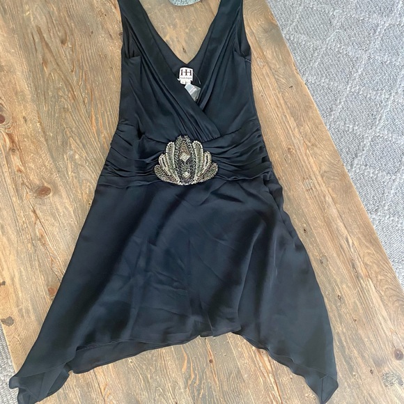 NWT-HH haute hippie Black Chiffon Dress - Picture 3 of 16
